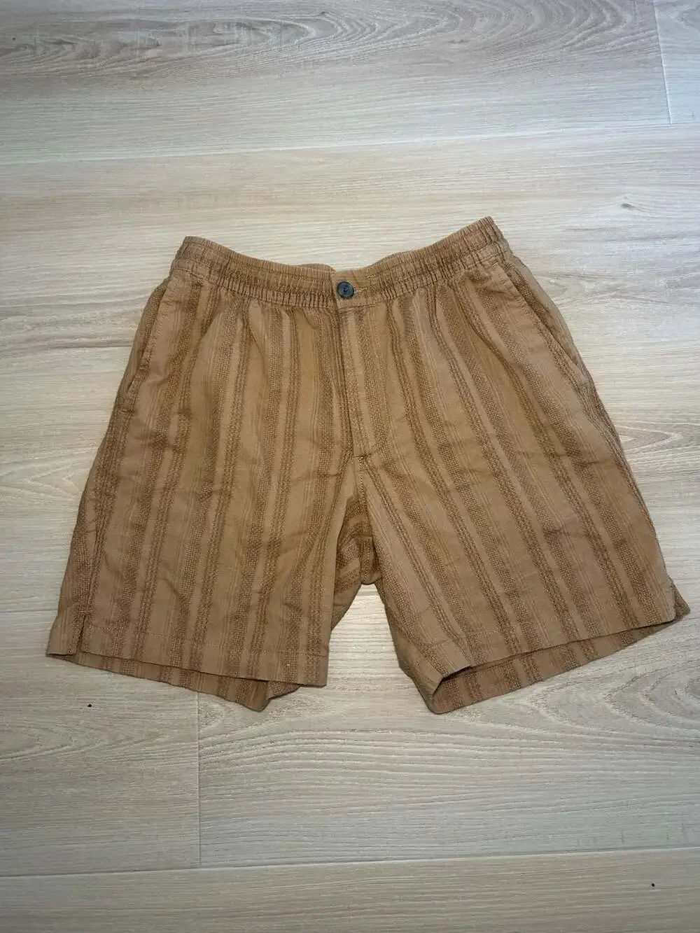 Goodfellow & Co Men's Textured Striped Elastic Waist Shorts